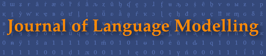 Logotyp Journal of Language Modelling